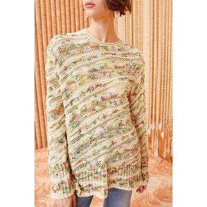 NWOT Ulla Johnson Long-Sleeve Crochet Knit Emerson Pullover Top